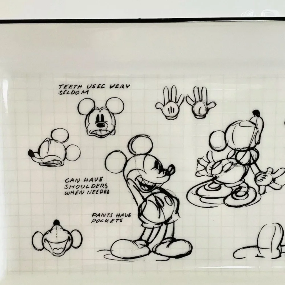 Disney Sketch Mickey rectangle platter new